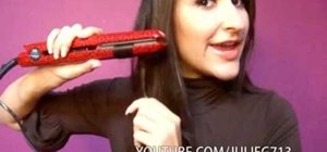 Curl your hair with a flat iron