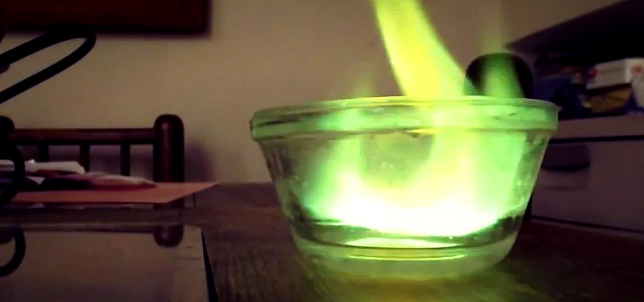 Make Green Fire from Laundry Booster