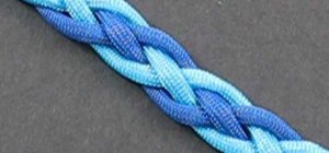 Tie a two color snake weave