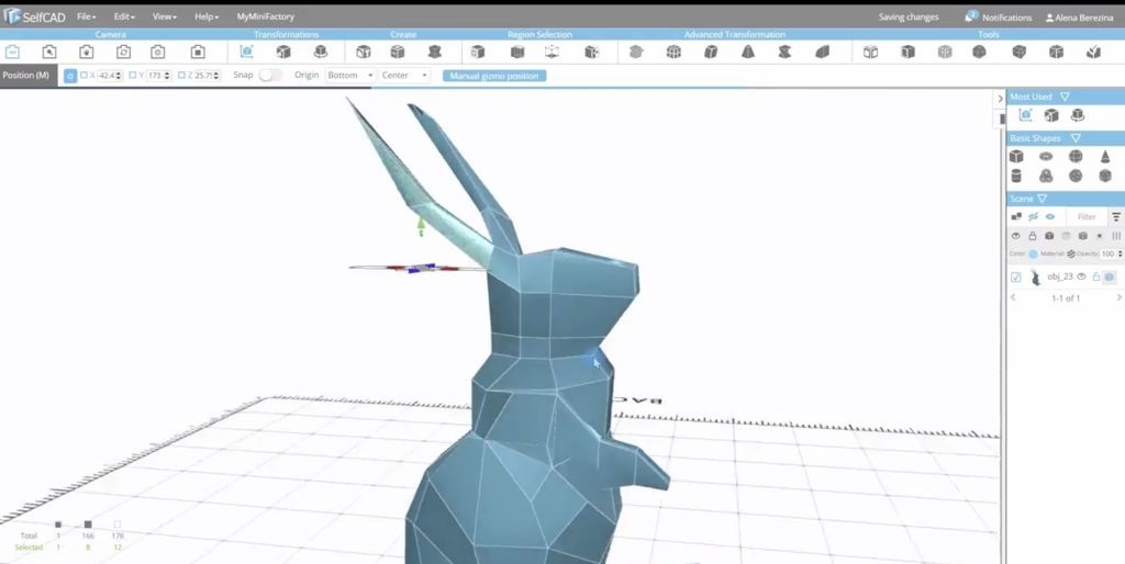 How to Design a Bunny Rabbit in SelfCAD