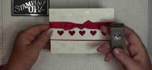 Do the glitter windows technique when card making