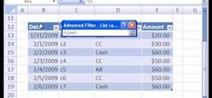 Use an advanced filter to extract table data in Excel