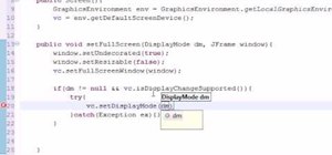 Allow users to exit full screen mode in a Java applet