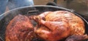 Make a Cajun smoked turkey & pork roast