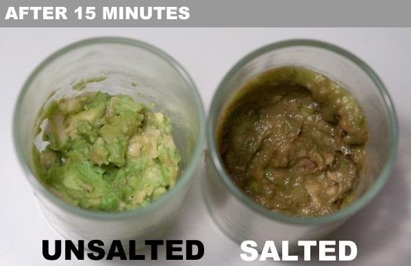 A Layer of Water Stops Guacamole from Browning