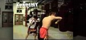 Do Muay Thai kickboxing elbow drills