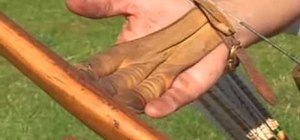 Shoot a medieval longbow