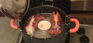 Cook steamed lobster with butter