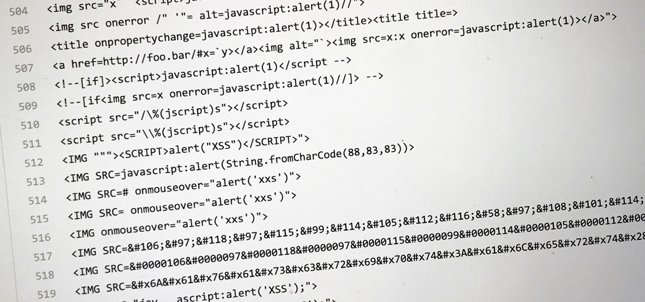 Find XSS Vulnerable Sites with the Big List of Naughty Strings