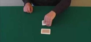 Cut a deck of playing cards for poker