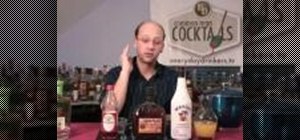 Make a Lava Lamp cocktail with rum