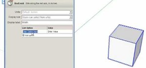 Work with dynamic components in Google SketchUp 7