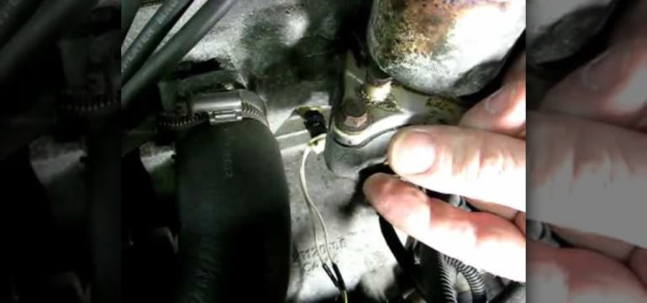 How to Replace an engine coolant tempature sensor on a ... stereo wiring diagram 1996 lincoln town car 
