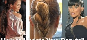 Create Ken Paves' wrap around ponytail braid