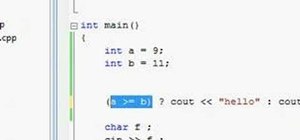 Use conditional operators in C++