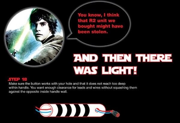 How to Build a Star Wars Lightsaber (Infographic)
