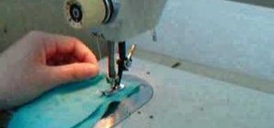 Sew a straight stitch on a Kenmore sewing machine