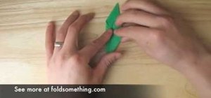 Fold a hopping origami frog