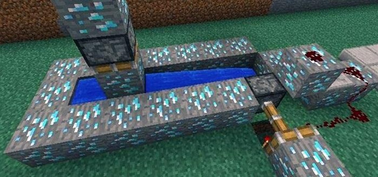 Use Water to Transfer Redstone Power in Minecraft