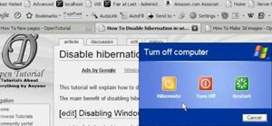 Enable or disable hibernation on a PC with Windows XP