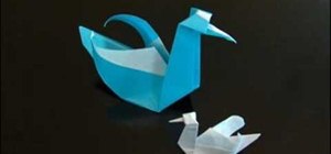 Make a beautiful origami paper swan