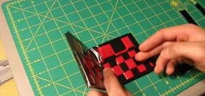 Craft funky woven duct tape credit card holders