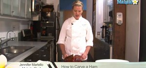 Carve a ham like a professional chef for Thanksgiving dinner