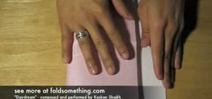 Fold an origami box with a lid from 2 pieces of paper