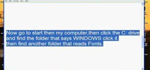 Install fonts onto your computer for Photoshop