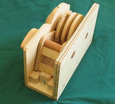 Wooden Combination Lock Demonstrates Inner Workings