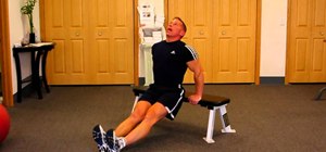 Do seated dips to tone and tighten your triceps