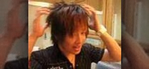 Spike your hair in an Asian anime style