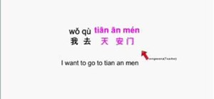 Say "I want to go..." in Chinese