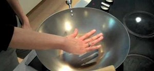 Season a wok and use a new wok