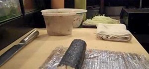 Make a volcano sushi roll