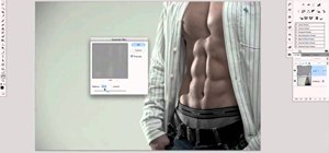 Use Photoshop to create six pack abs