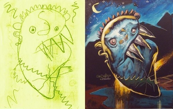 Demented Kids Drawings Brought to Life... Somewhat Chilling