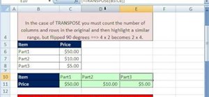 Use the TRANSPOSE & FREQUENCY array functions in Excel