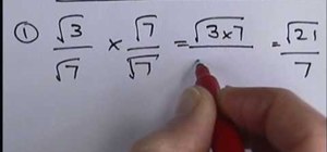 Rationalize a denominator that contains a surd