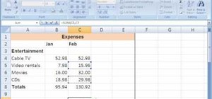 Use simple formulas to do math in Excel 2007