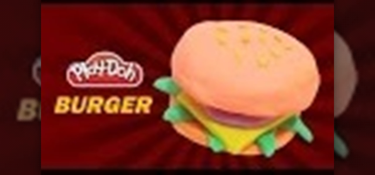 Make Playdoh Food Burger with Playdough