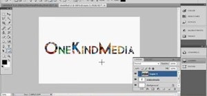 Insert an image into text in Photoshop CS4