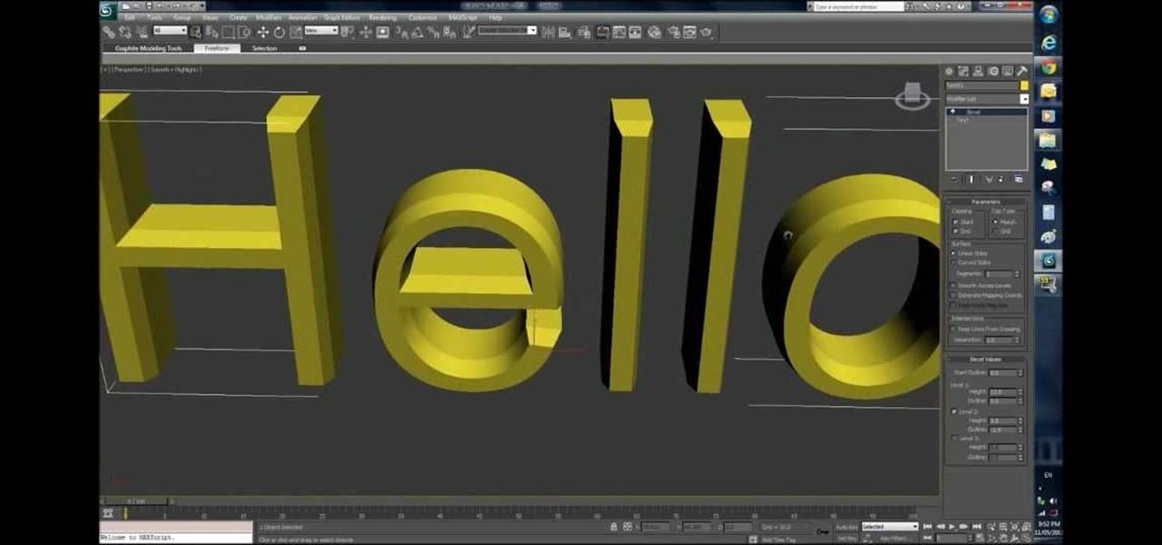 Create and Render a Intro Title Using 3Ds Max