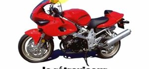 Say the parts of a motorcycle in French
