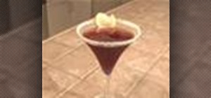 Mix a vodka pomegranate martini