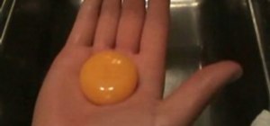 Lift an egg yolk