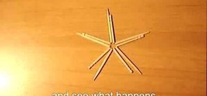 Perform an amazing magic toothpick trick