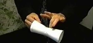 Make a boomerang out of styrofoam cups