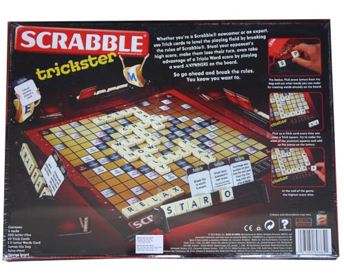 Scrabble Trickster Spare Tiles-Cards-Instructions-Board-Racks Spares Blue Letter 