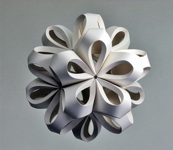 Math Craft Inspiration of the Week: The Curved Geometric Paper Sculptures of Richard Sweeney
